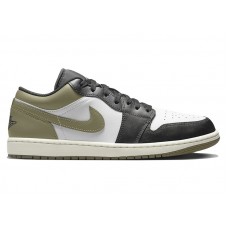 Кроссовки Jordan 1 Low Black Toe Medium Olive