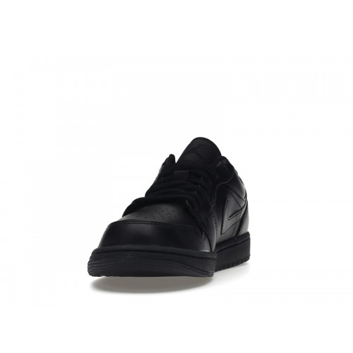 Кроссы Jordan 1 Low Triple Black (2022) - мужская сетка размеров