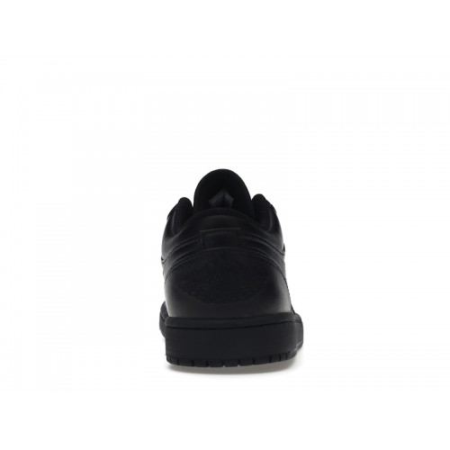 Кроссы Jordan 1 Low Triple Black (2022) - мужская сетка размеров