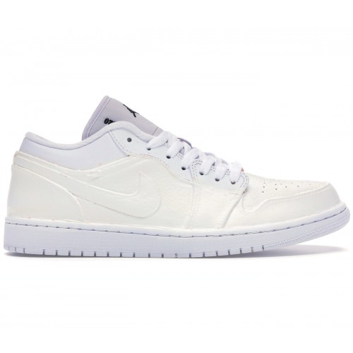 Кроссы Jordan 1 Low White to Blue (JumpmanLA Exclusive) - мужская сетка размеров