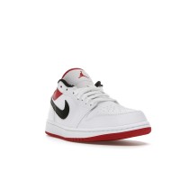 Jordan 1 Low White University Red Black