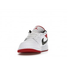Jordan 1 Low White University Red Black