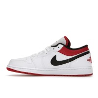 Jordan 1 Low White University Red Black