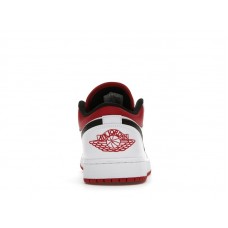 Jordan 1 Low White University Red Black