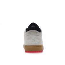 Jordan 1 Low White Gum Hyper Pink