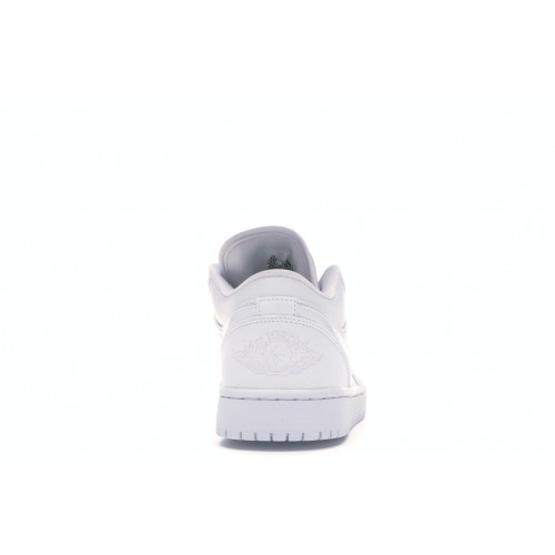 Кроссы Jordan 1 Low Triple White Fog Grey - мужская сетка размеров