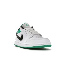 Jordan 1 Low White Lucky Green Black