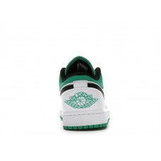 Jordan 1 Low White Lucky Green Black