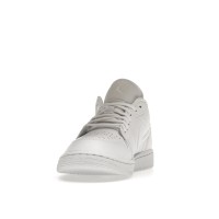 Jordan 1 Low Triple White Tumbled Leather