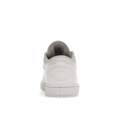 Jordan 1 Low Triple White Tumbled Leather