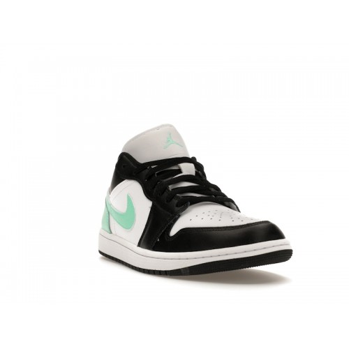 Кроссы Jordan 1 Low Green Glow - мужская сетка размеров