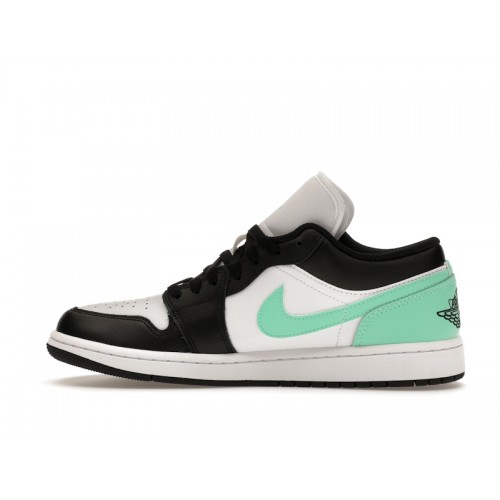 Кроссы Jordan 1 Low Green Glow - мужская сетка размеров