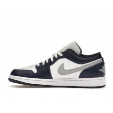 Jordan 1 Low Wolf Grey Midnight Navy