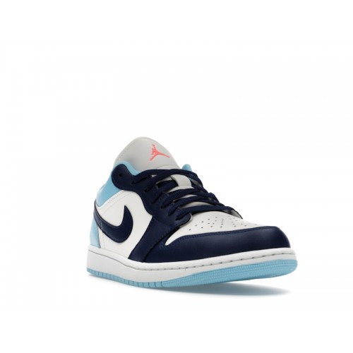 Air Jordan 1 Low Blue Chill - мужская сетка размеров