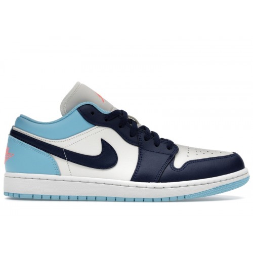 Air Jordan 1 Low Blue Chill - мужская сетка размеров