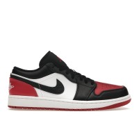 Кроссовки Jordan 1 Low Bred Toe 2.0