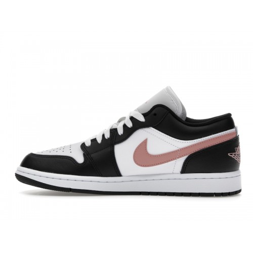 Air Jordan 1 Low Black Rust Pink - мужская сетка размеров