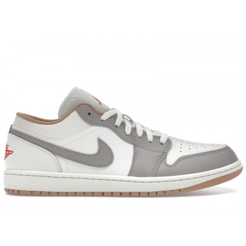 Air Jordan 1 Low Sail College Grey - мужская сетка размеров