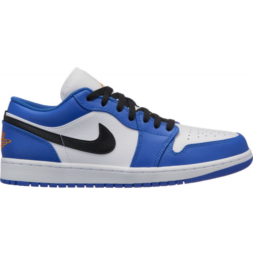 Кроссы Jordan 1 Low Hyper Royal Orange Peel - мужская сетка размеров