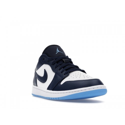 Air Jordan 1 Low Midnight Navy University Blue - мужская сетка размеров