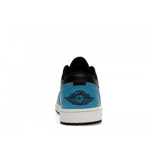 Кроссы Jordan 1 Low Laser Blue Black - мужская сетка размеров