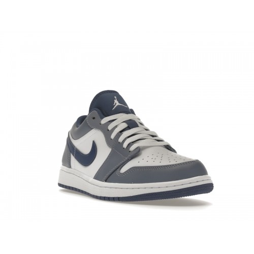 Кроссы Jordan 1 Low Ashen Slate - мужская сетка размеров