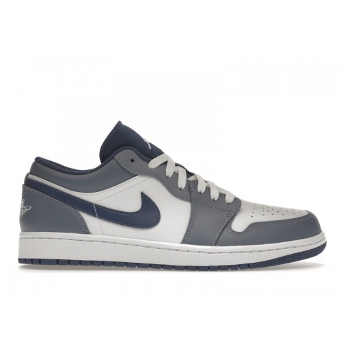Кроссы Jordan 1 Low Ashen Slate - мужская сетка размеров