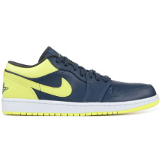 Jordan 1 Low Squadon Blue Electric Yellow