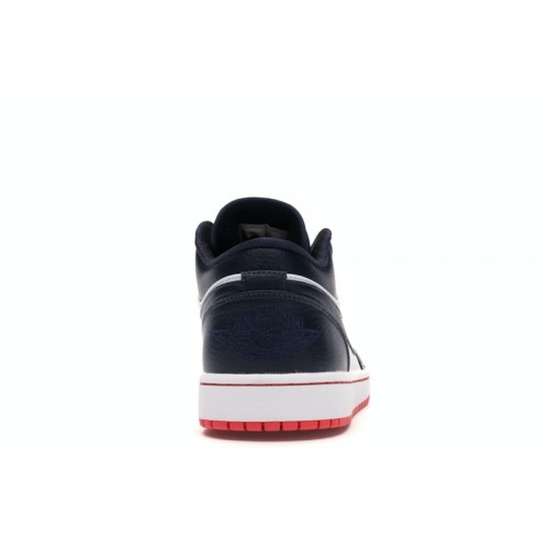 Кроссы Jordan 1 Low Obsidian Ember Glow - мужская сетка размеров