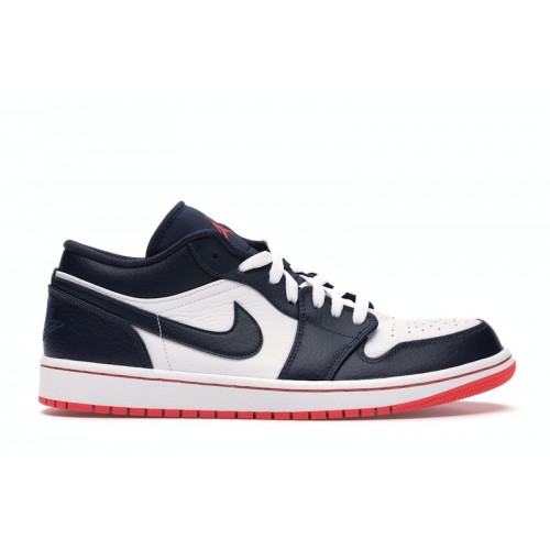 Кроссы Jordan 1 Low Obsidian Ember Glow - мужская сетка размеров