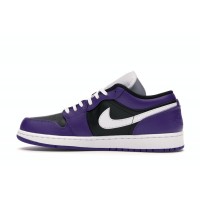 Jordan 1 Low Court Purple Black