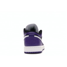 Jordan 1 Low Court Purple Black