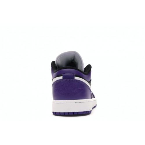 Кроссы Jordan 1 Low Court Purple Black - мужская сетка размеров