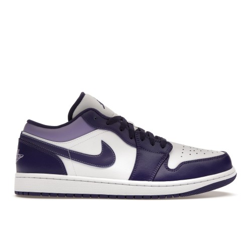 Кроссы Jordan 1 Low Sky J Purple - мужская сетка размеров