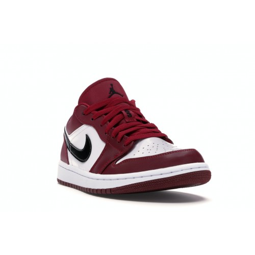 Кроссы Jordan 1 Low Noble Red - мужская сетка размеров