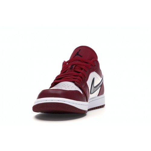 Кроссы Jordan 1 Low Noble Red - мужская сетка размеров