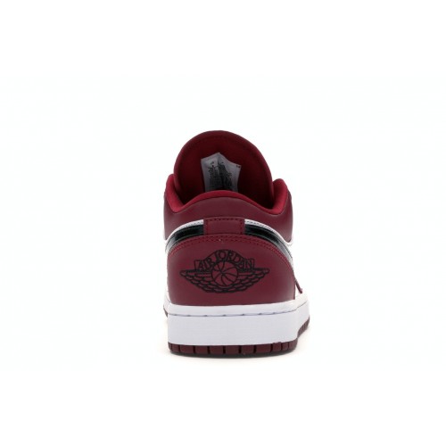 Кроссы Jordan 1 Low Noble Red - мужская сетка размеров
