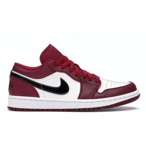 Кроссы Jordan 1 Low Noble Red - мужская сетка размеров