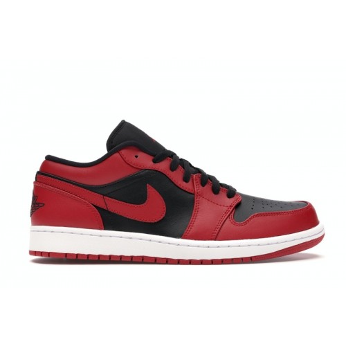 Кроссы Jordan 1 Low Reverse Bred - мужская сетка размеров