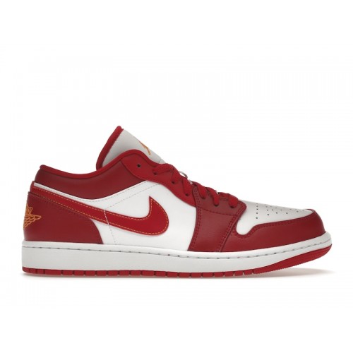 Кроссы Jordan 1 Low Cardinal Red - мужская сетка размеров