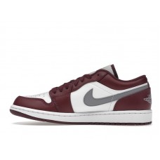 Jordan 1 Low White Bordeaux