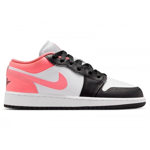 Jordan 1 Low Black Pink Gaze (GS) - подростковая сетка размеров