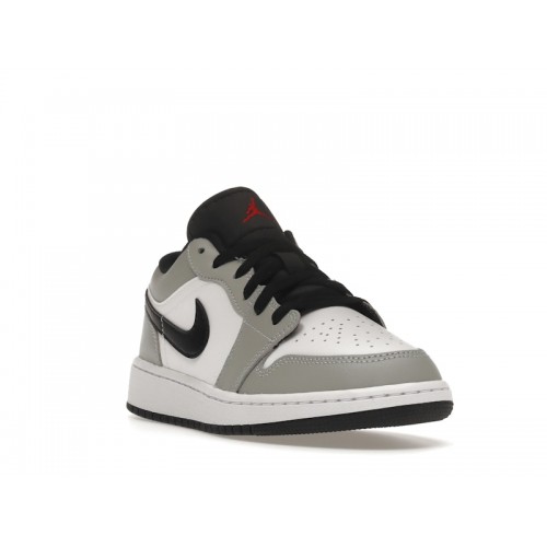 Кроссы Jordan 1 Low Light Smoke Grey (GS) - подростковая сетка размеров