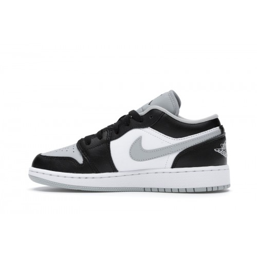 Кроссы Jordan 1 Low Grey Toe (GS) - подростковая сетка размеров