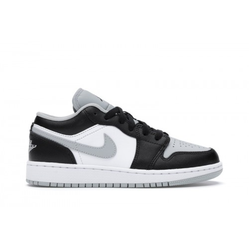 Кроссы Jordan 1 Low Grey Toe (GS) - подростковая сетка размеров