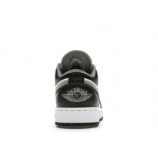 Подростковые Jordan 1 Low Black White Grey (GS)