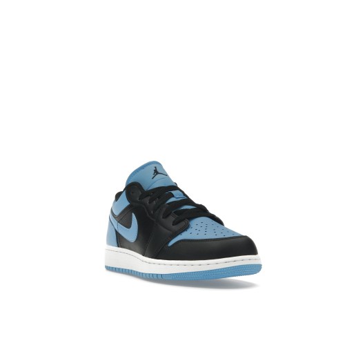 Кроссы Jordan 1 Low University Blue (GS) - подростковая сетка размеров