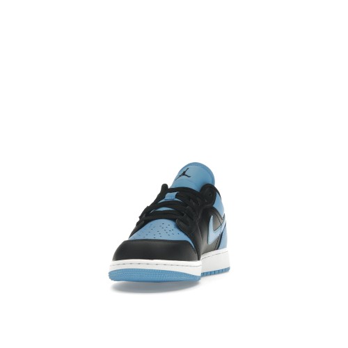 Кроссы Jordan 1 Low University Blue (GS) - подростковая сетка размеров