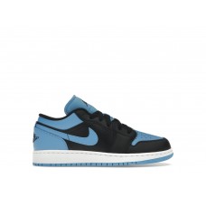 Подростковые кроссовки Jordan 1 Low University Blue (GS)