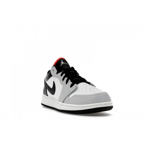 Air Jordan 1 Low GS Black Summit White - подростковая сетка размеров